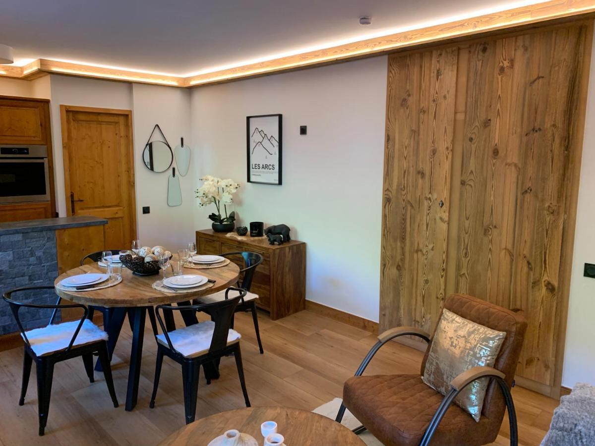 Appartement Luxe Prince des Cimes Arc 1950 Piscine intérieure et extérieure Les Arcs  Esterno foto